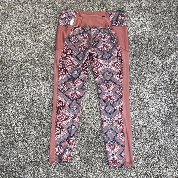 RBX Printed Pink Leggings - Picture 5 of 5